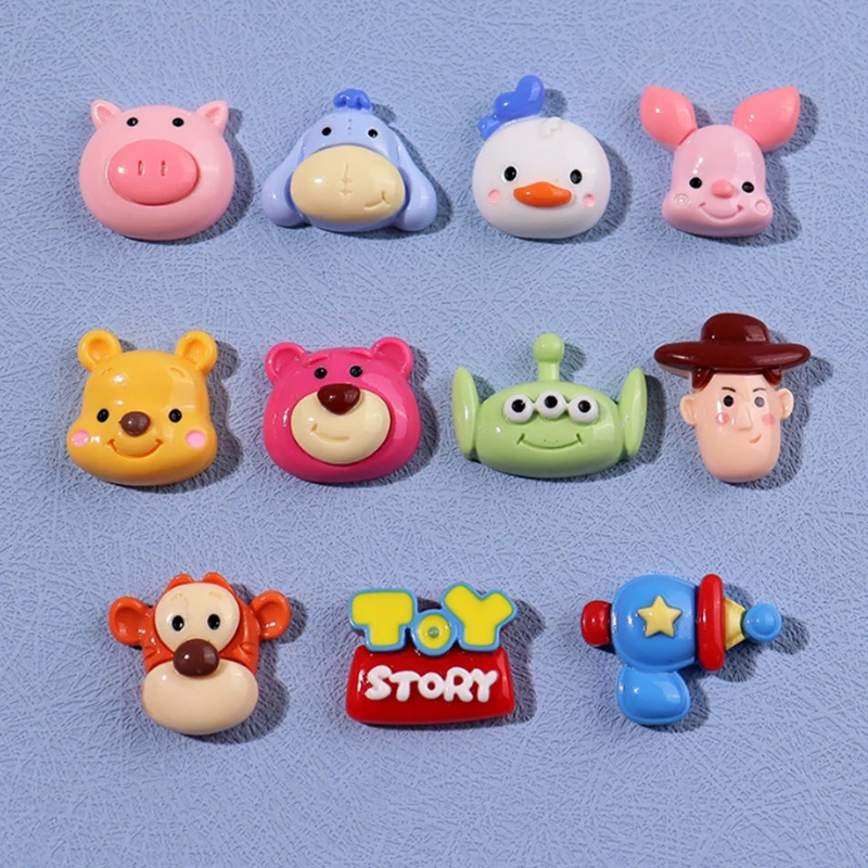 MINISO Disney Toy Story Buzz Lightyear Strawberry Bear Shoe Charms Accessories Clog Sandals Decorations Pins Favor Gift