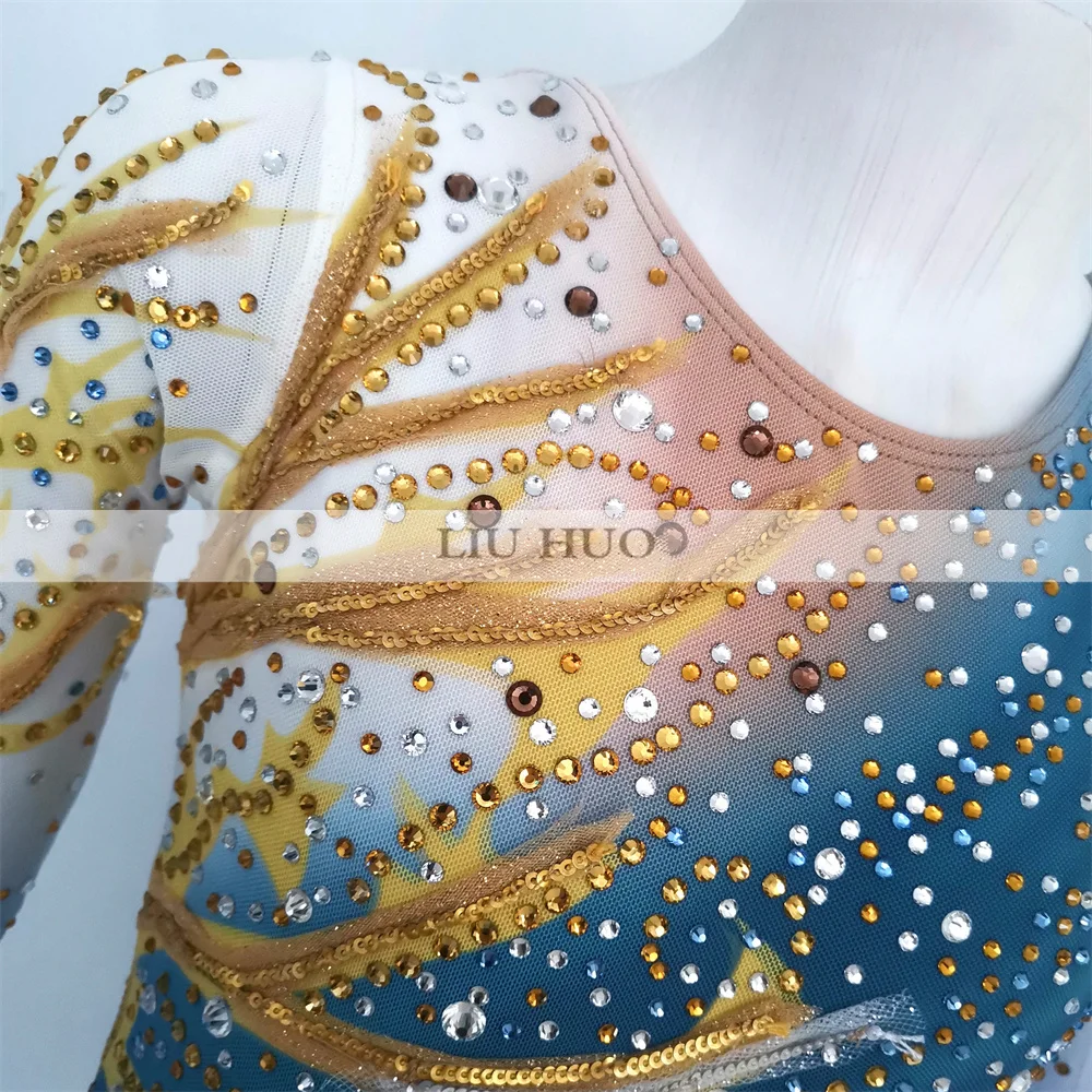 LIUHUO Eiskunstlauf-Kleid für Damen, Mädchen, Teenager, individuelles Kostüm, Leistung, Wettbewerb, Trikot, Roller, moderne Teenager, Kinder