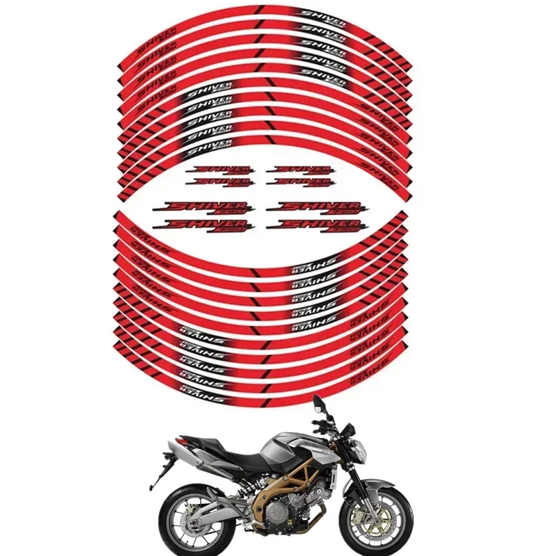 FOR APRILIA Shiver750 Motorcycle Parts Contour Wheel Decoration Decal Sticker - D  MOto