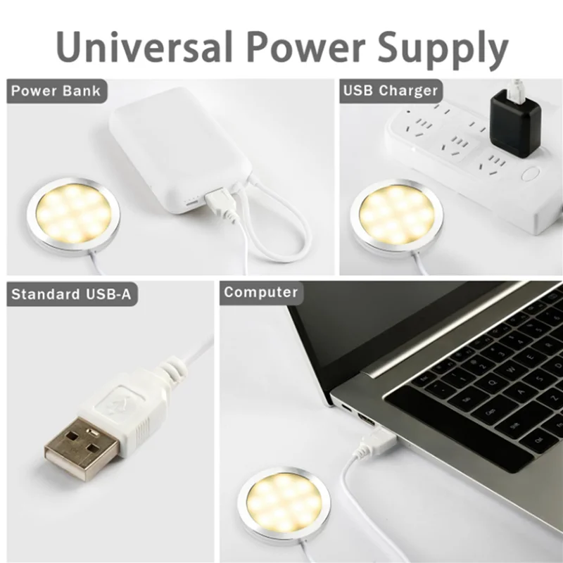 مجموعة مصابيح LED ABRS-4X: الأجهزة فقط بدون أجزاء مطبوعة ثلاثية الأبعاد، مشروع إضاءة مخصص موفر للطاقة وإضاءة ساطعة