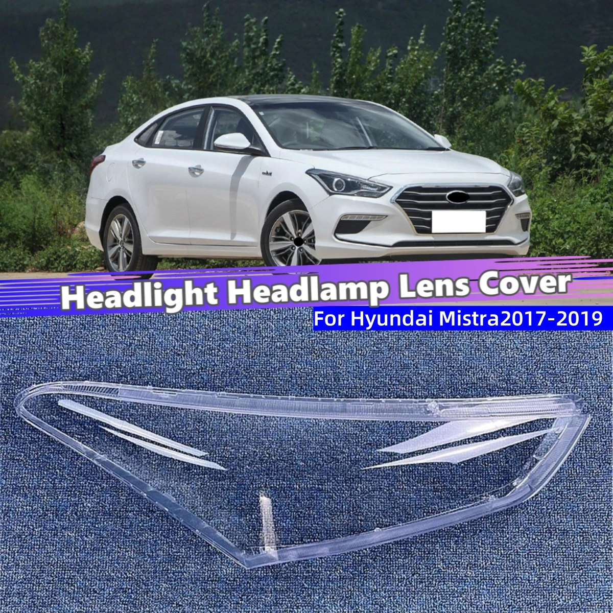 

For Hyundai Mistra 2017 2018 2019 Car Gadgets Lampshade Headlamp Shell Car Front Headlight Lens Cover Lights Shell