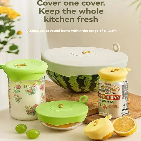 실리콘 주방 용품 신선 유지 스트레치 범용 그릇 커버 냉장고 전자 레인지 밀봉