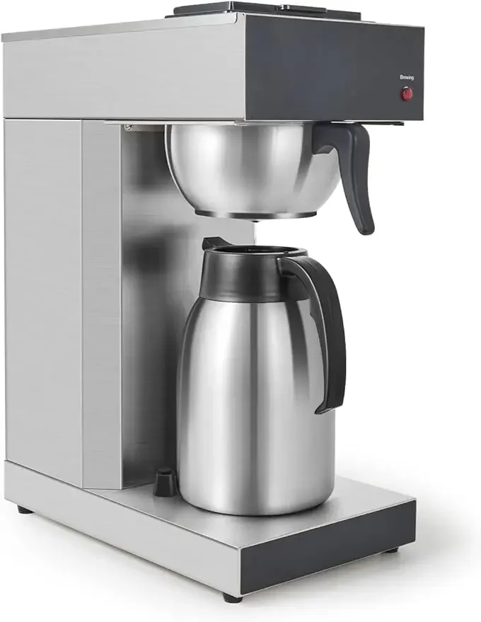 

SYBO-Commercial Coffee Makers, 12 Cup, Drip Maker, Brewer with 74oz Thermal Carafe, Pot, Stainless Steel Cafetera