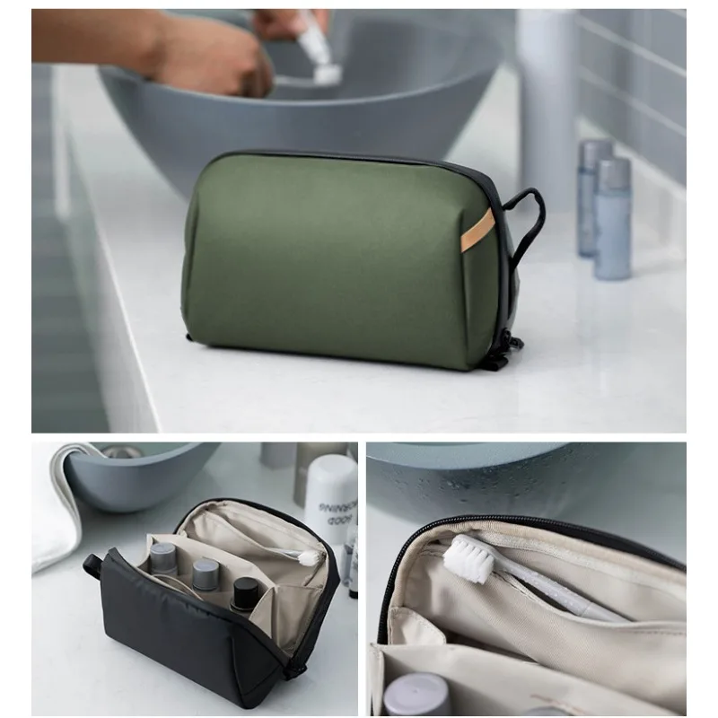 Wash Pouch Hanging Toiletry Bag for Men, Waterproof Dopp Kit Travel Makeup Bag Organizer for Toiletries & Cosmetics
