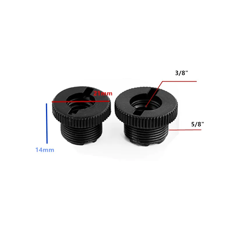 2PC Microphone Holder Clip Screw Adapter  3/8