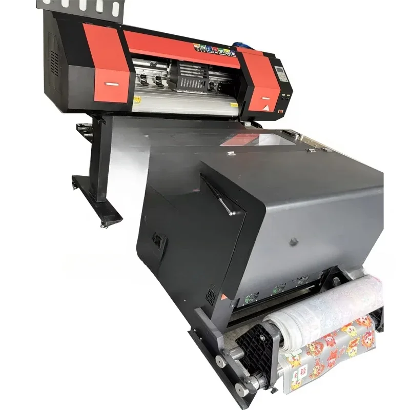 For CrossWay Yi Industry Two XP600 Head Full Automatic 60cm DTF Printer PET Powder Shaking Machine