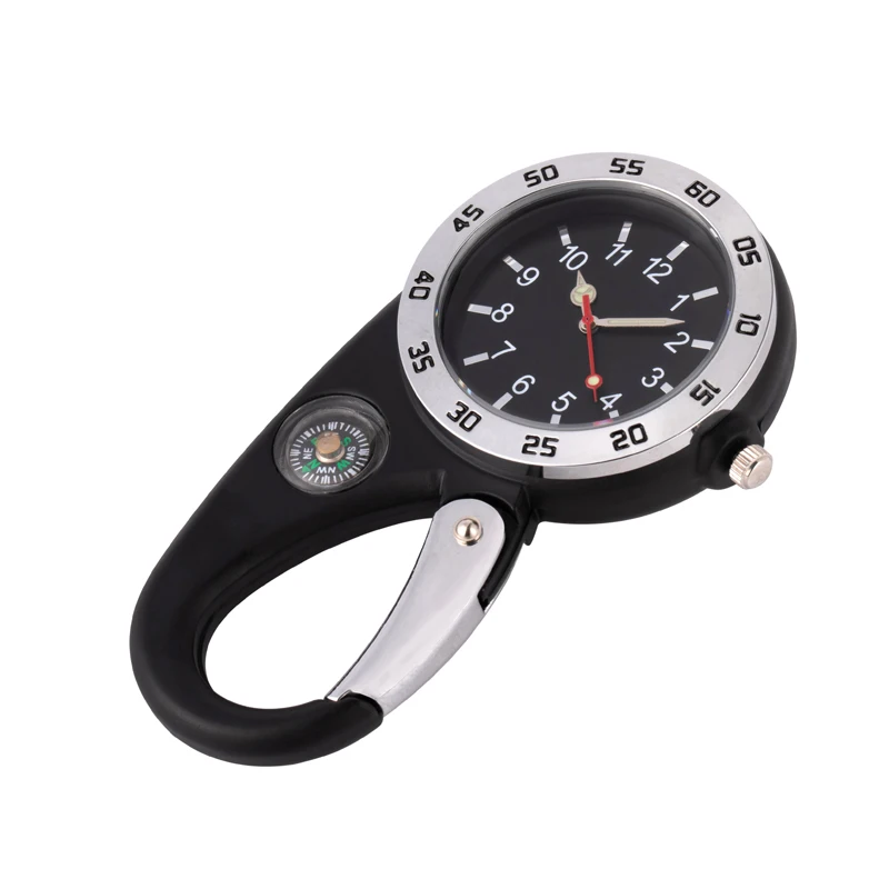 Hiking buckle watch Backpack strap compass waist watch waterproof student watch