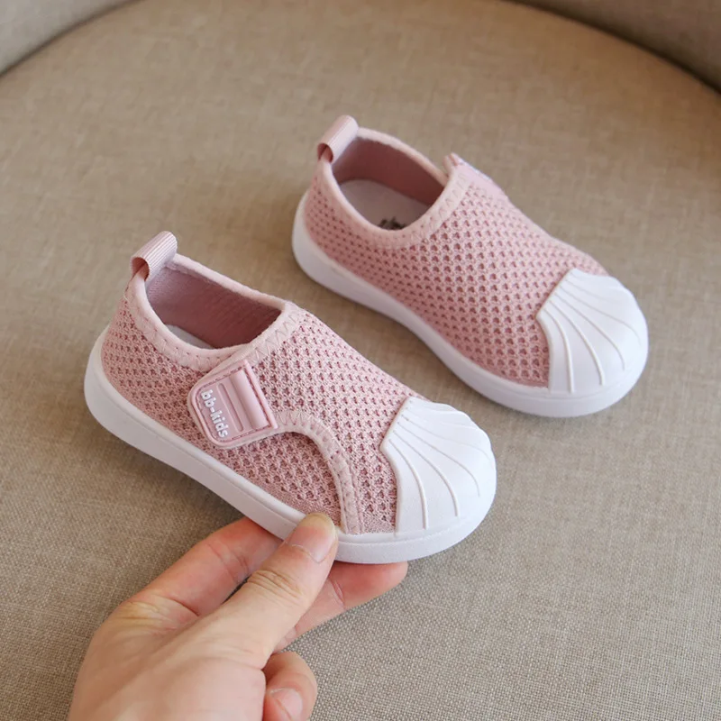 Baby Fashion Casual Shoes Girls Sneakers Breathable Soft Botton Non-Slip Boys Shoes 1-6 Years Old Kids Walking Shoes