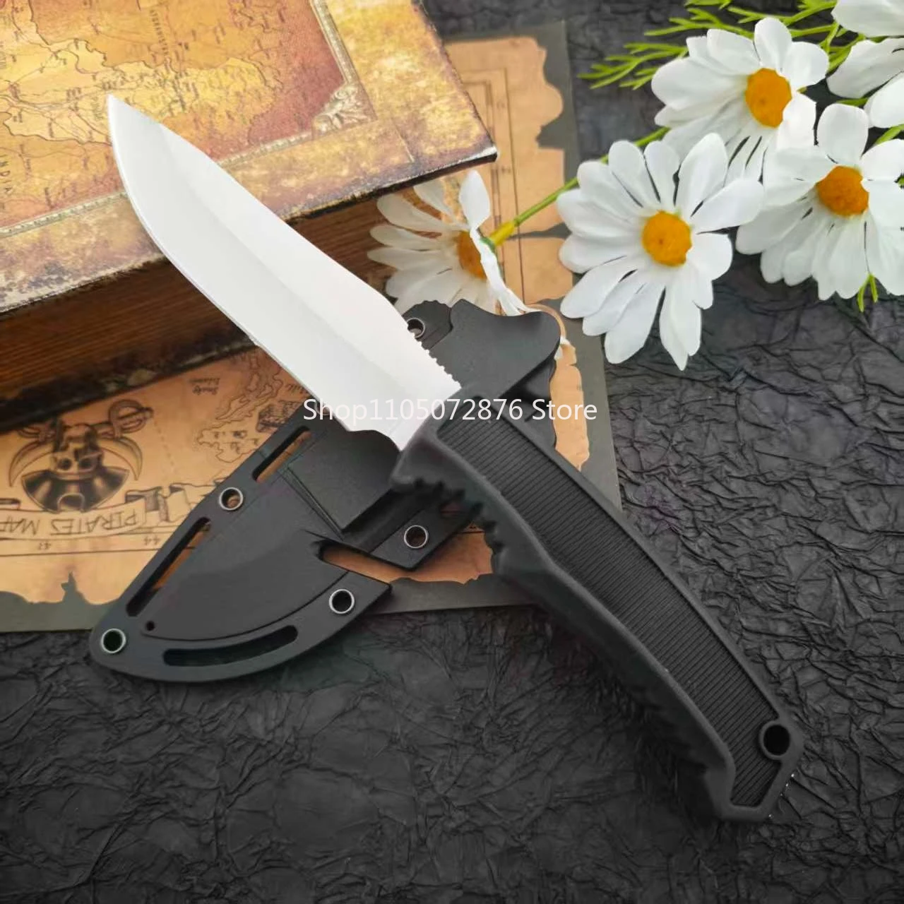 Cuchillo Recto FK1001 para Exteriores, Cuchillo de Bolsillo para Supervivencia en la Naturaleza, Exploración, Camping, Pesca, Herramientas de Corte, Rescate en la Jungla, Cuchillo EDC