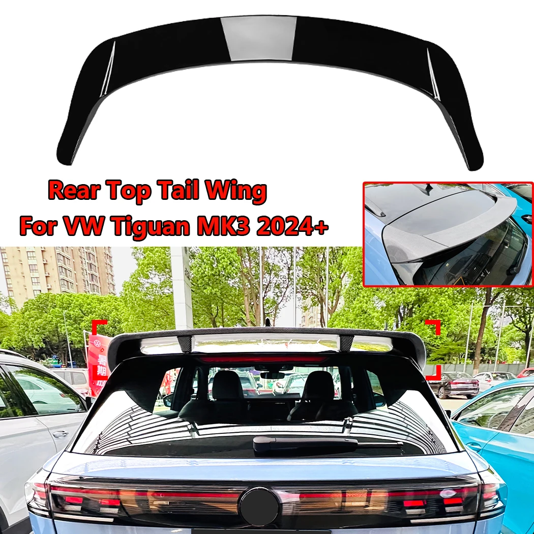 

Rear Trunk Lid Car Spoiler Wings For VW Tiguan MK3 2024+ Spoiler Car TopTail Wings Fixed Wind Spoiler Accessories