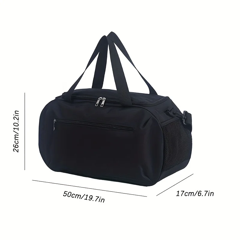 Large capacity shoulder gym bag, waterproof and wear-resistant, for men women basketball football sports fitness travelling