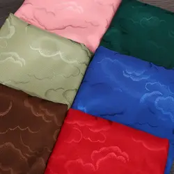 Cloud Jacquard Fabric Smooth By The Meter for Clothes Curtains Hanfu Cheongsam Horse Face Skirt Sewing Cloth Breathable White