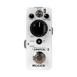 MOOER Micro Looper II Guitar Loop Pedal With 480 Minutes Recording, AUTO REC Function, 3 Saving Banks and 16 Slots Per Bank