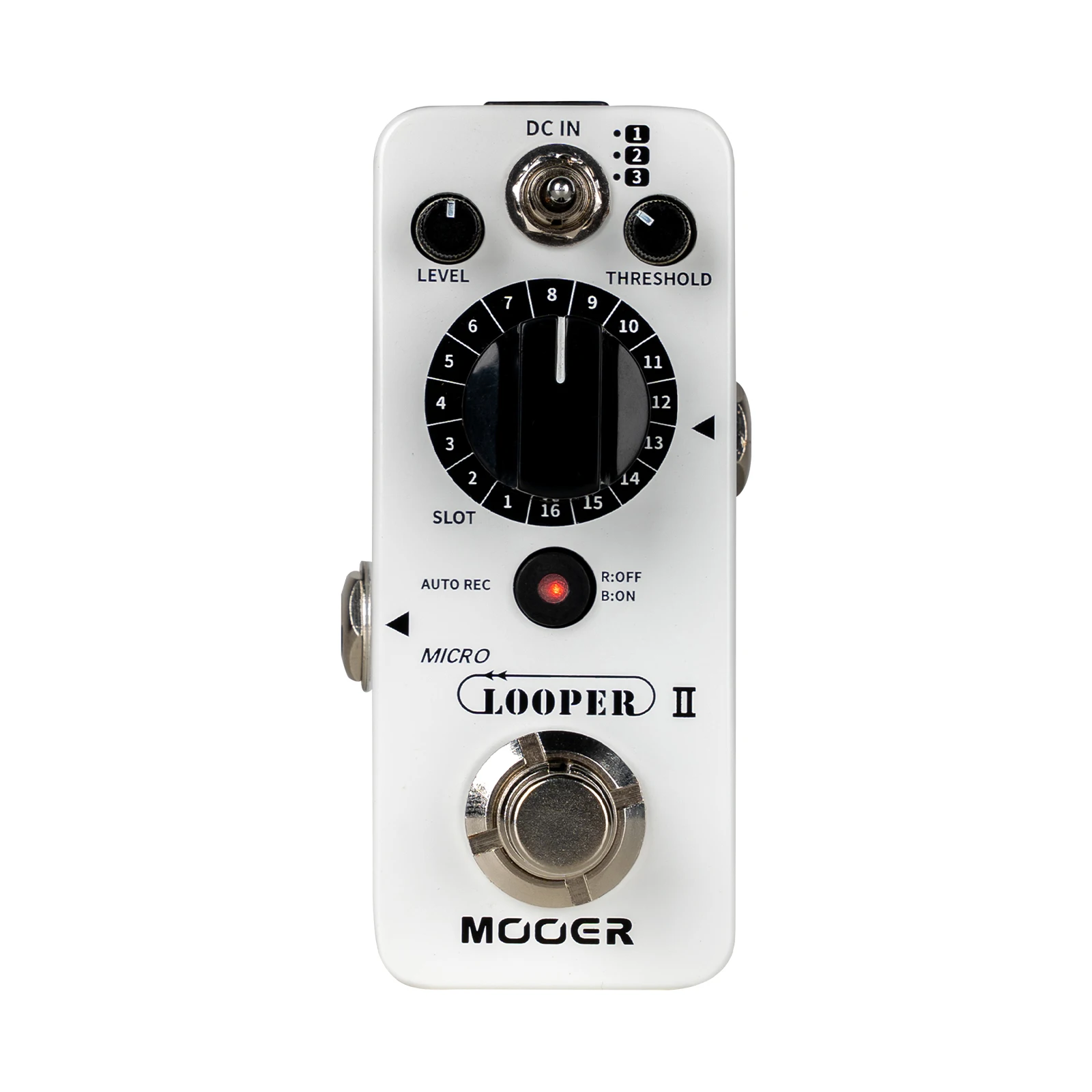 MOOER Micro Looper II Guitar Loop Pedal With 480 Minutes Recording, AUTO REC Function, 3 Saving Banks and 16 Slots Per Bank