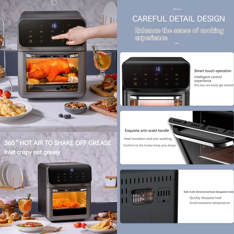 PANERKA Air Fryer Dengan Jende - Kitchen Appliances Commercial ulasan dan harga