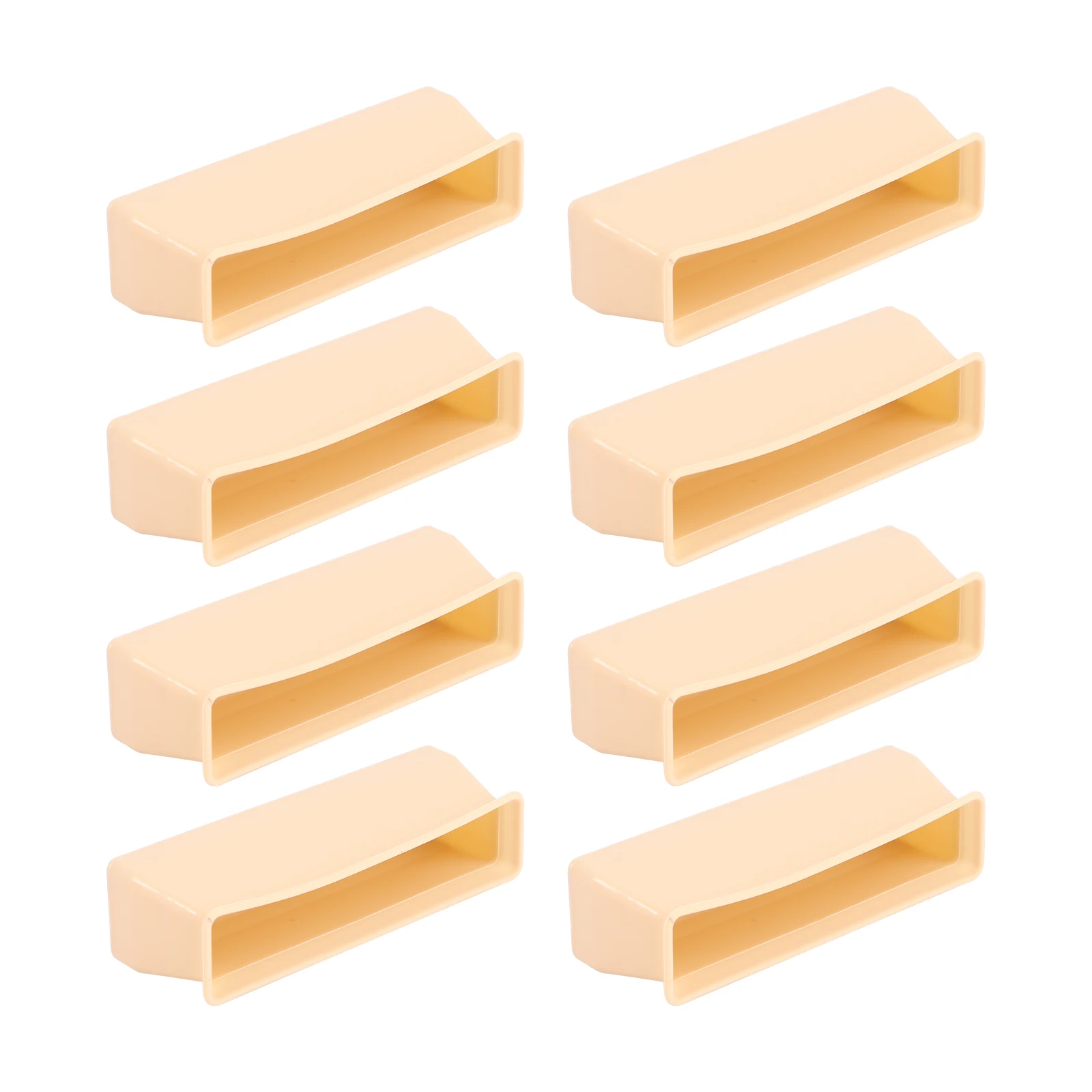 

8 Pcs Protectors Bed Leg Protective Cover Anti-slip Feet Mat Protection Pad Yellow Silica Gel