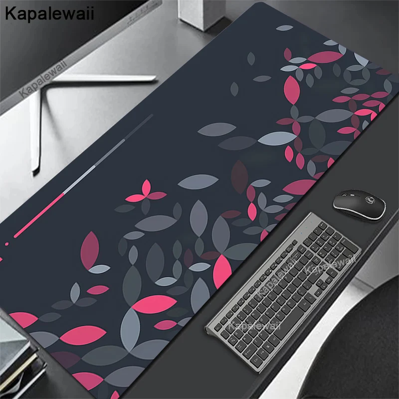 

Abstract Leaf Art Large Mouse Pad 100x50cm Computer Mousepad Gamer Company Gaming Mausepad XXL Keyboard Mat Office Desk Mats Rug