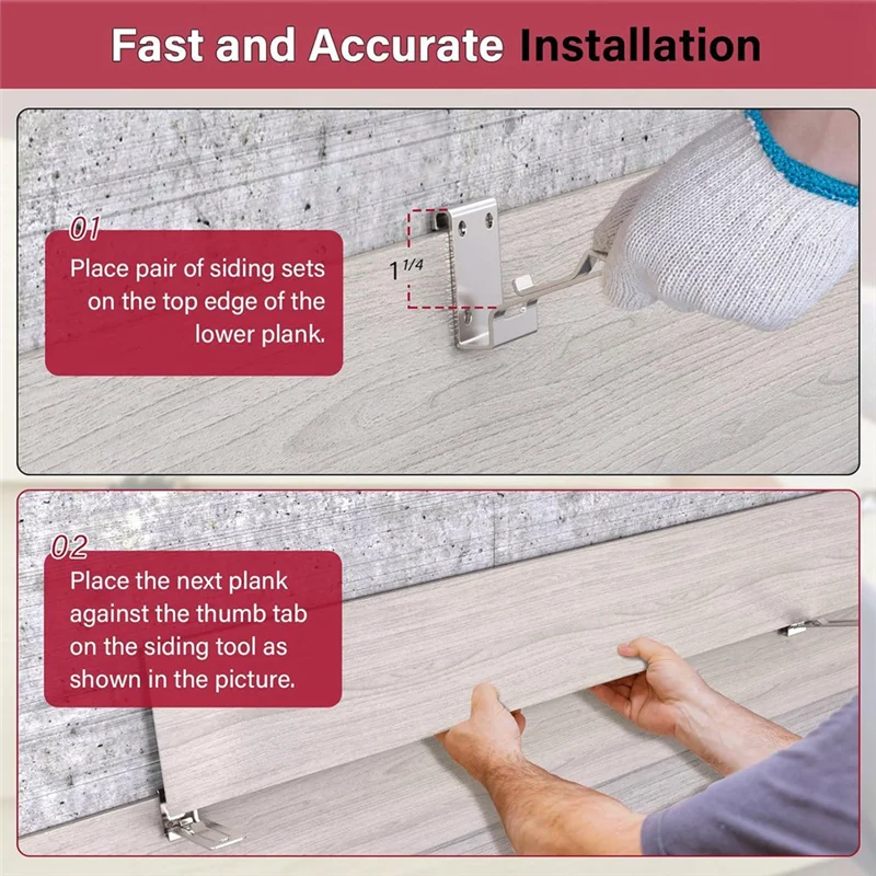 عبوتان من أدوات انحياز الألياف الاسمنتية مقاس 1-1/4 بوصة أداة انحياز متداخلة من الفولاذ شديدة التحمل باللون الفضي