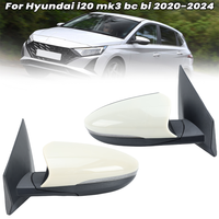 5 Wires Side Door Mirror Assembly For Hyundai I20 MK3 BC BI 2020-2024 Primer White Turn Signal Light Wing Mirror Car Accessories