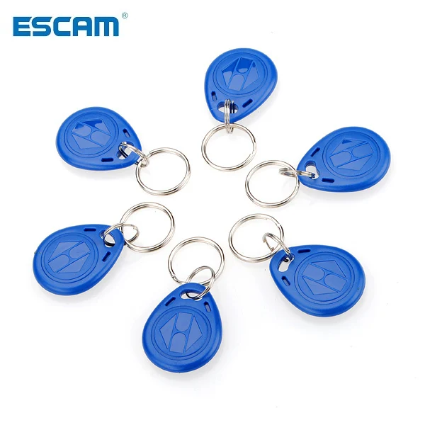 ESCAM 1 stücke 125kHz RFID Proximity ID-Token Tag Key Keyfobs Keychain Kette Kunststoff Für Access System