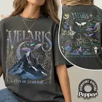 Velaris City of Starlight sudadera de dos caras The Night Court Book Lover suéter de manga larga sudadera de lana ropa de calle Y2K