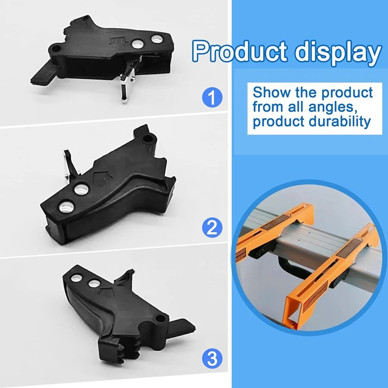 AT43-2PCS Clips With Miter Saw Mounting Brackets For Dewalt's DW7231 Mounting Bracket,For Dewalt Heavy Duty Miter Saw Stand