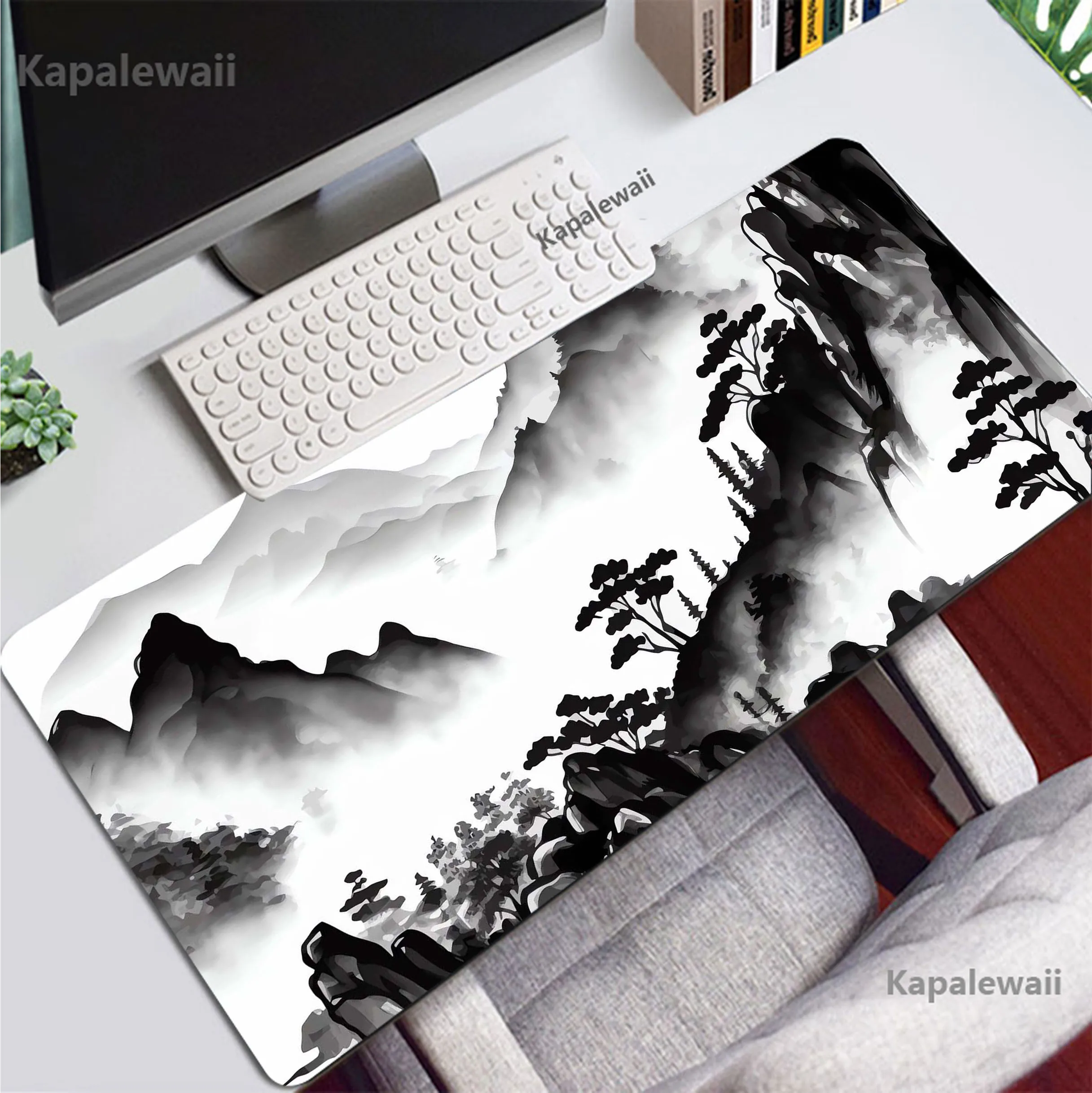 Mountain Serenity Japan Art Mousepad Gamer Mouse Pad Gaming Desk Mat Alfombrillas de ratón Mouse Mat Keyboard Pads 100x50cm