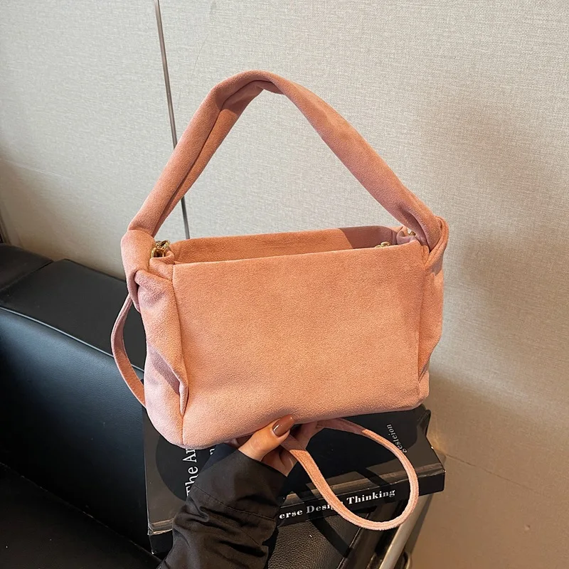 حقيبة كروس صغيرة لخريف وشتاء 2025، محفظة مربعة متعددة الاستخدامات للنساء، حقيبة بمقبض علوي للركاب، حقيبة بسيطة ليلاً ونهارًا #4