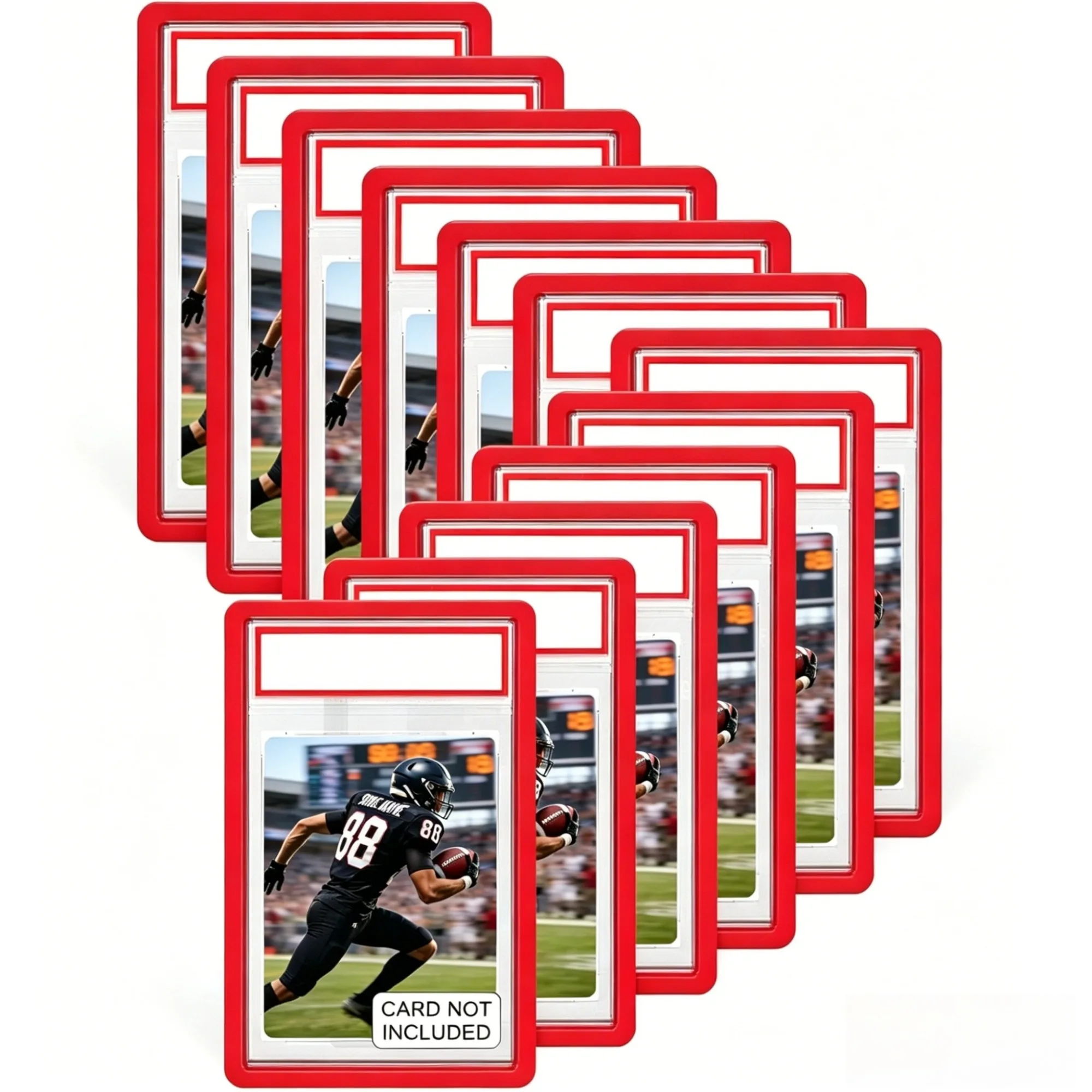 

12pcs Red Soft Slab Protectors Suitable for PSA Graded Cards