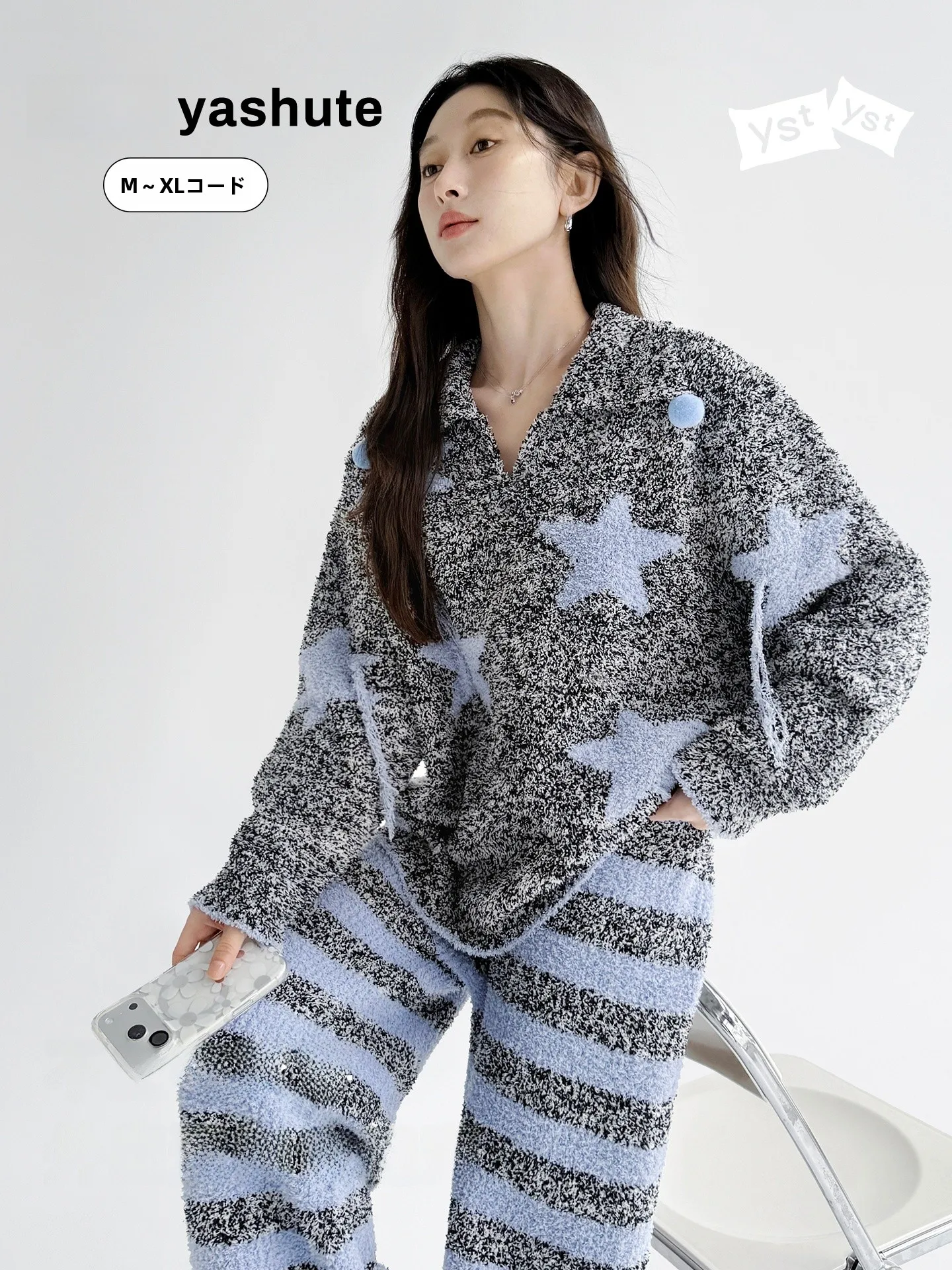 helloyaute-femmes-spwear-2025-nouveau-hiver-thiened-flanelle-maison-vetements-ensemble-f-flanelle-decontracte-sle-long-sve-pyjamas