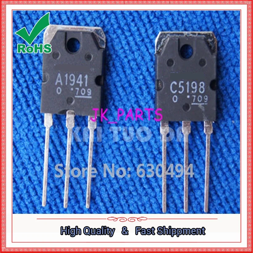 Free Shipping 1pair(2pcs) Original 2SA1941 & 2SC5198  Transistor A1941 & C5198