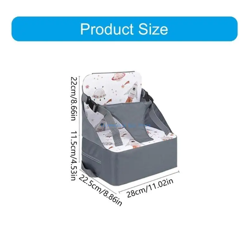 وسادة مقعد داعمة للأطفال الصغار للسفر F1CB مع دعم خلفي لطاولة الطعام #6