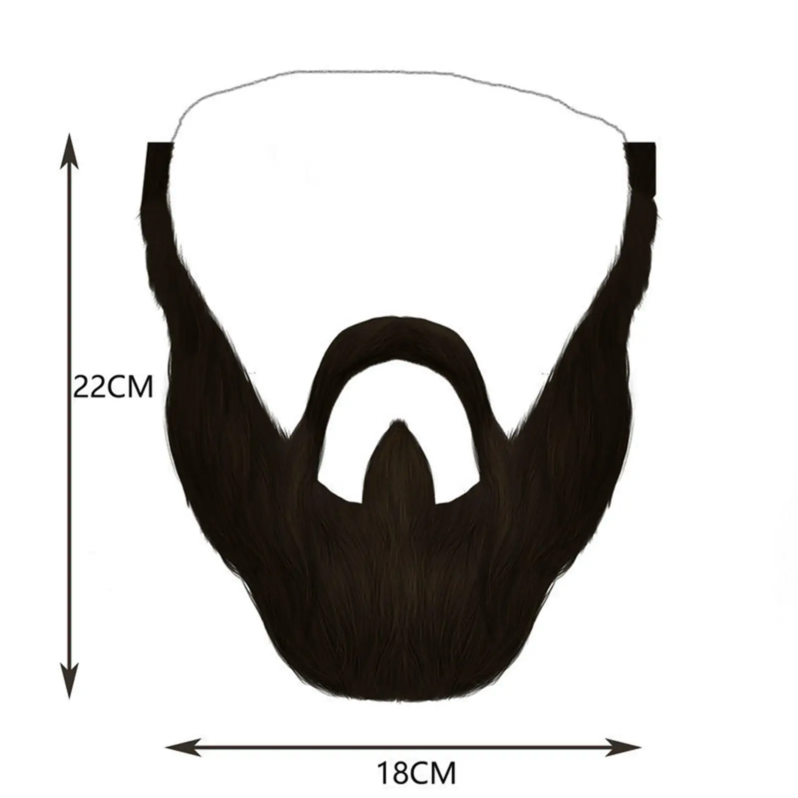 Fake Mustache Costume Accessories for Women Men Simulation Funny Fake