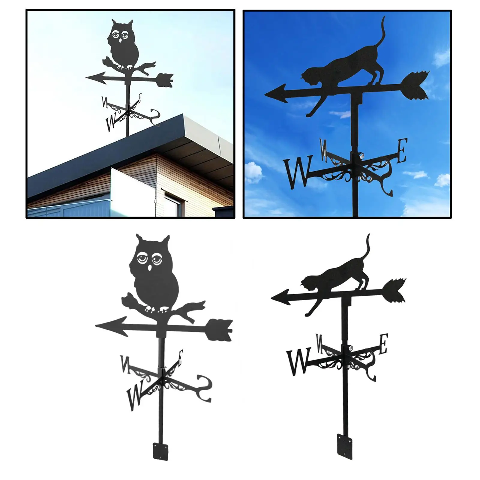 

Roof mounting weather vane farm garden post weather vane outdoor