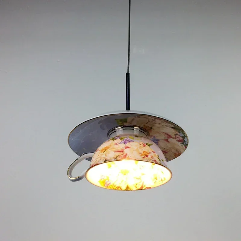 Flower Cup Pendant Lights Modern Dining Room Hanging Lamp Kitchen Indoor Lighting Fixture Home Decor Loft Luminaire
