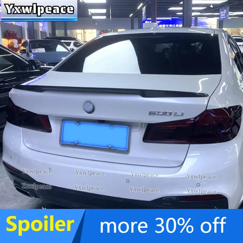 

Carbon Fiber/ABS Gloss Black Rear Trunk Spoiler Body Kit Accessories for BMW 5 Series G30 Spoiler 2018 2019 2020 2021