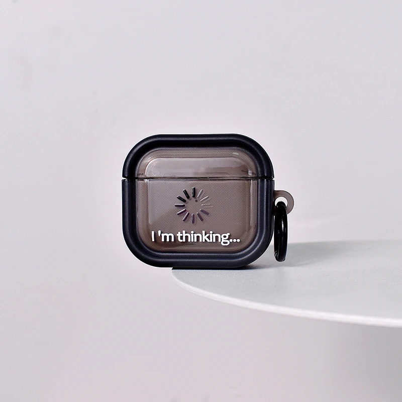 حافظة تحميل Thinking لجهاز Apple Airpods Pro 3 1st 2nd 3rd Generation Cover لأجهزة Airpods 4 2 Gen New Air Pods غطاء حماية