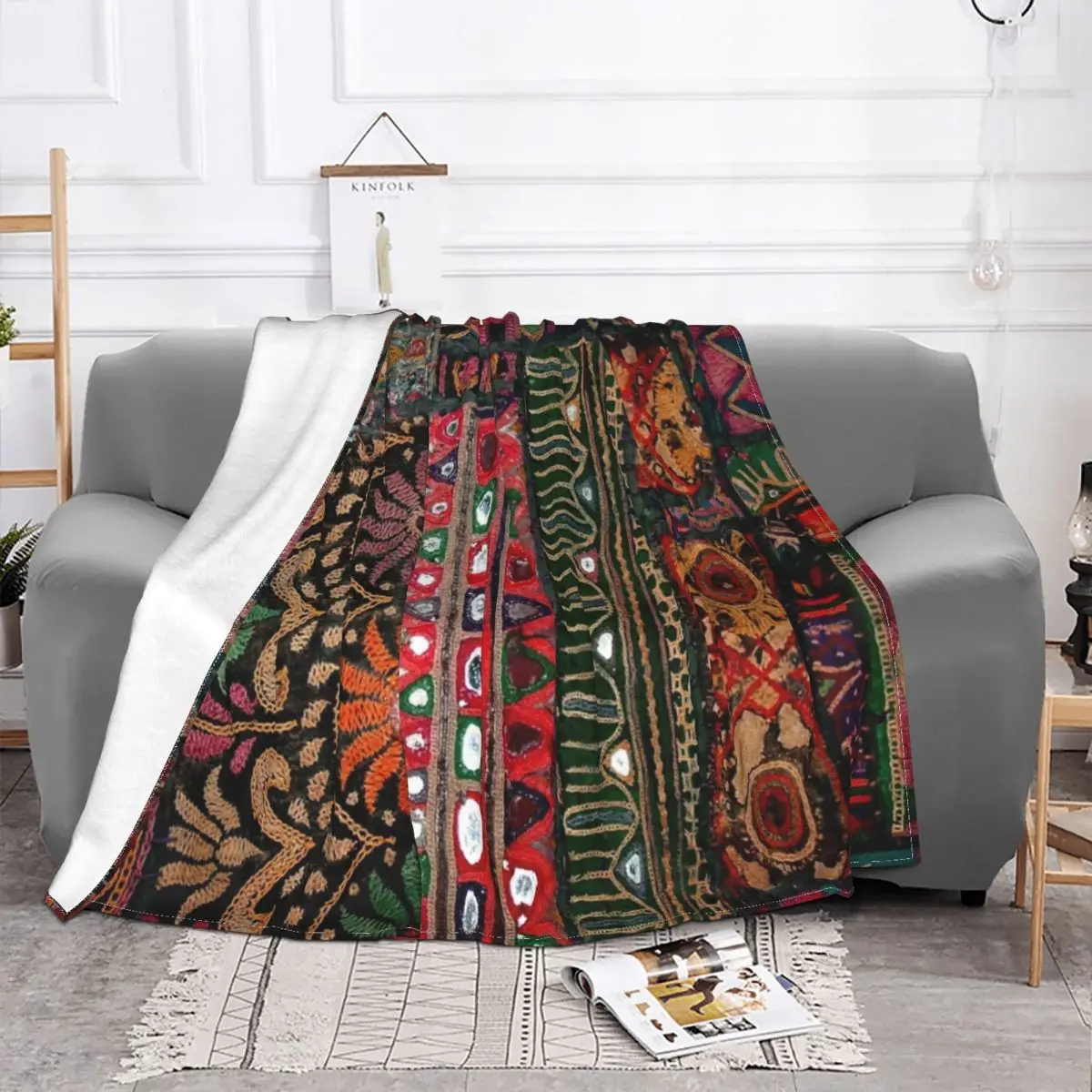 Morocco Style Blanket Bohemian Boho Vintage Bedspread Super Soft Warm Spread Sofa Bed Plush Bedroom Couch Fluffy Art
