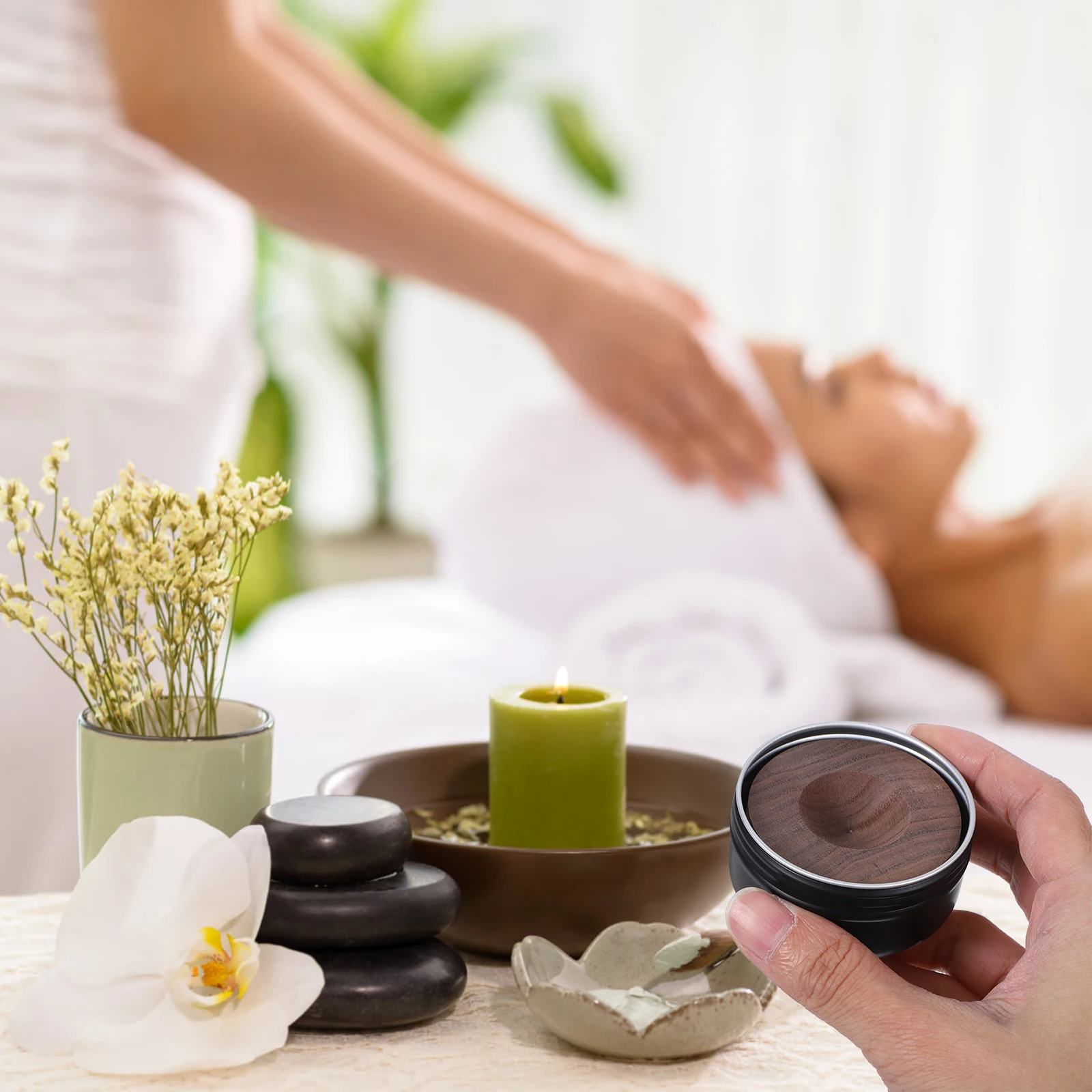 

Long-Lasting Wood Essential Diffuser Compact Design for Home Office Car Use Calming Decorative Fragrance