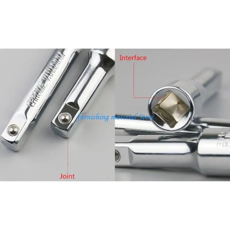 

Y5GD Socket Ratchet Wrench Extension Bar 1/4 3/8 1/2 CRV 50/75/100/125/150/250mm Bar Sleeve Connecting Rod Steering