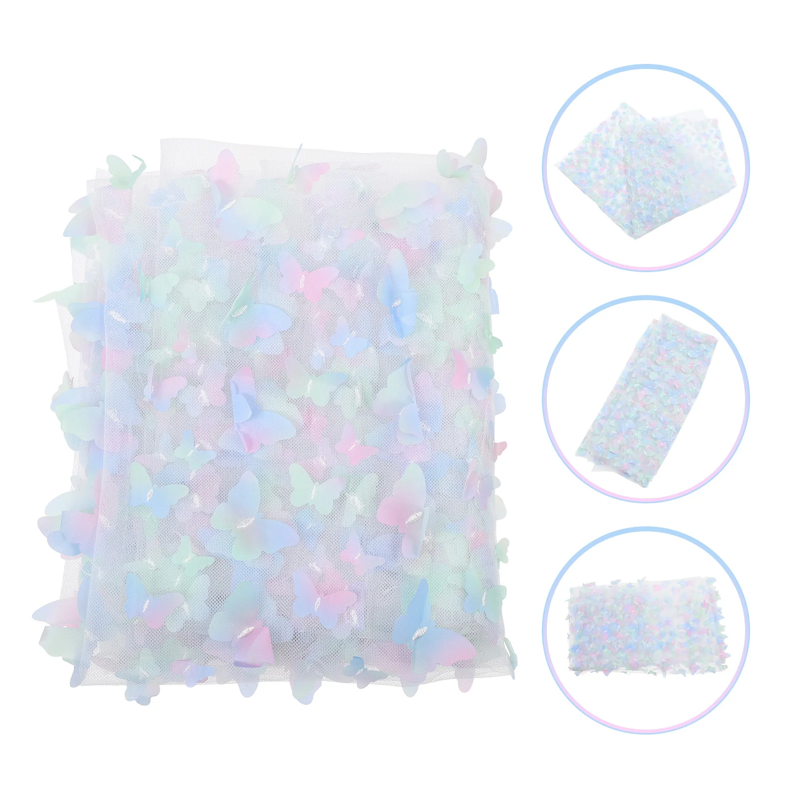 ثلاثية الأبعاد فراشة مطرزة الشاش الدانتيل تقليم عالية الجودة DIY بها بنفسك الملابس فستان الديكور الخياطة الحرفية الشريط وشاح الزفاف الستار #2