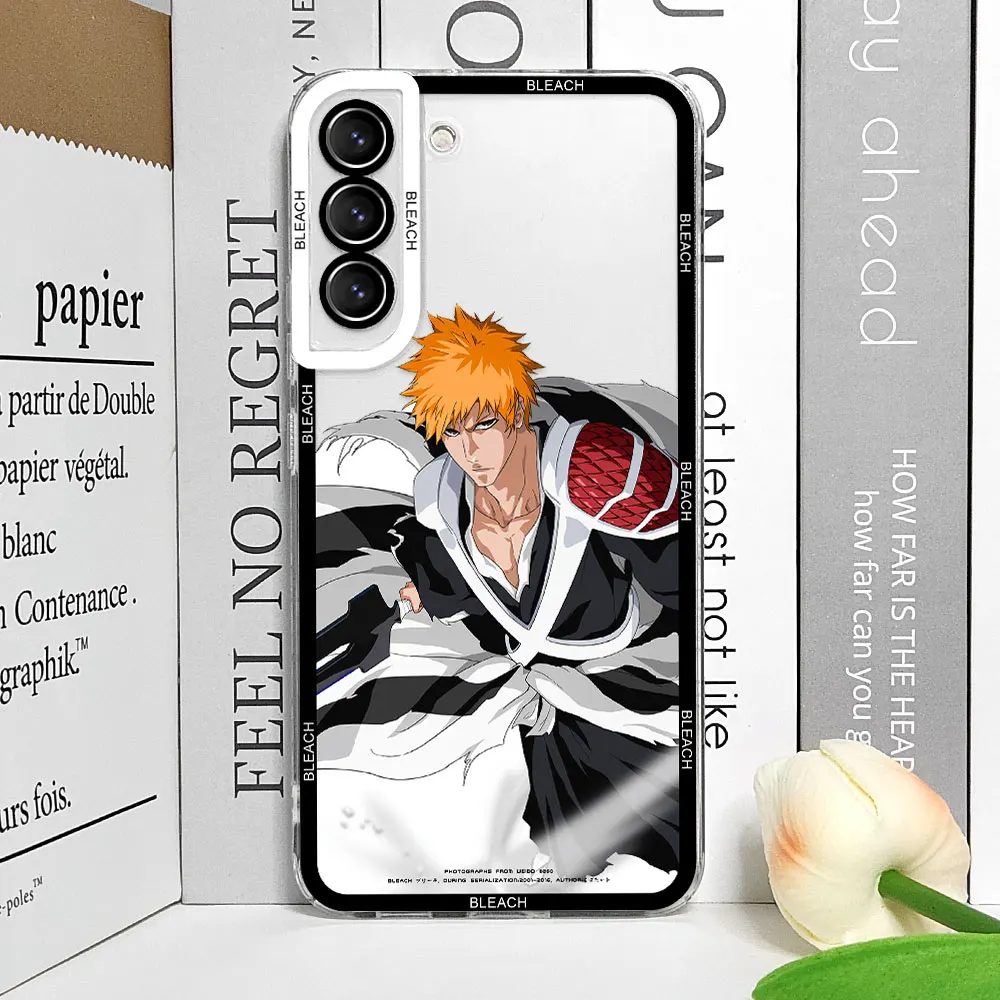 Anime Bleach Kurosaki Ichigo Phone Case for Samsung Galaxy A55 A54 A53 A52 A51 A22 A32 A31 A13 5G Clear Soft Covers Coque Fundas