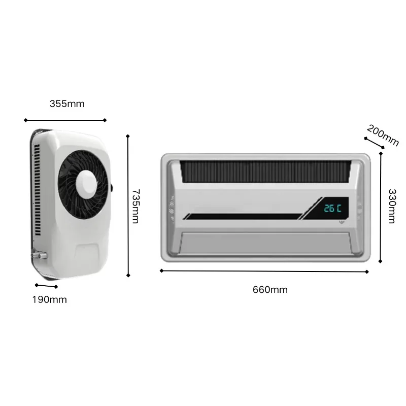 

Car Parking Ac System Parking Air Conditioner 12V 24V Rv Split Air Conditioner 12V