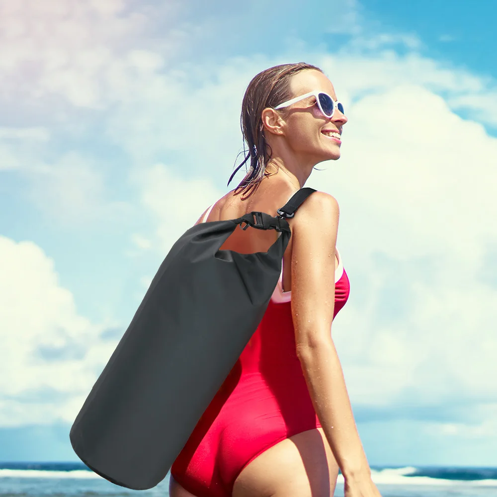 Waterproof Diving, Swimming, Hiking Driving Travel Kits Shoulder Bag Motorcycle Bag 10L 15L 20L 30L Outdoor PVC Dry Sack Bag image 4