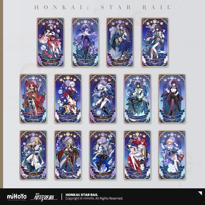 Honkai: Star Rail Mihoyo Official Products Jing Yuan Dan Heng The Fable Of Stars Series Laser Paper Card Random blind box