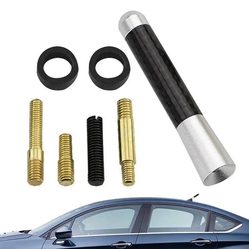 

Short Car Antenna Carbon Fiber Automobile Modified Antenna 8cm General Antenna With Aluminum Wire For Excellent Performance