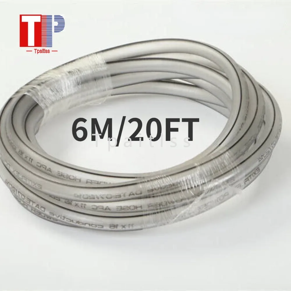 

Tpaitlss 6M/20FT anti static hose POE 10mm-15mm for Powder coating spray gun Gema 1001673