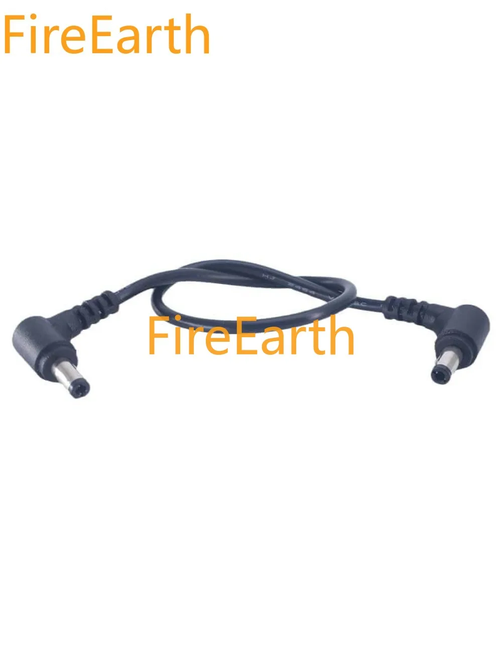 DC5.5 * 2.5mm DC Power Cable 5.5 * 2.5mm Male to Male Angled 30cm