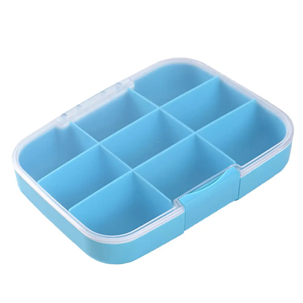 

Dispensing Pill Box Waterproof Tablet Container Multi-Grids Medicine Organizer Portable Tablets Storage Case Transparent