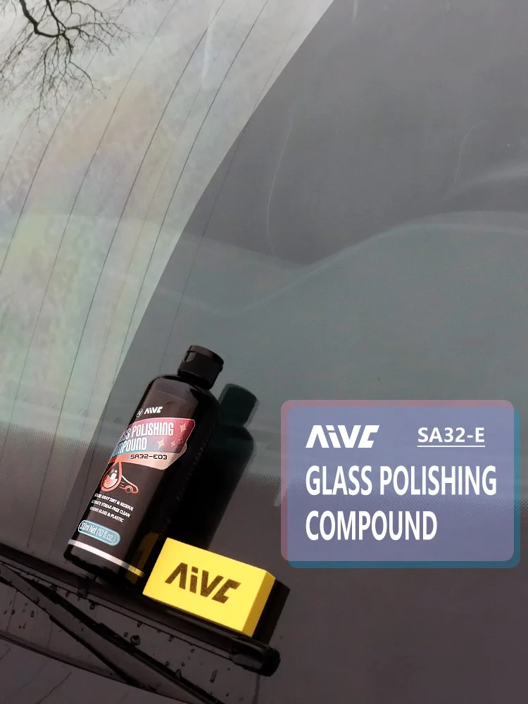 Glass Polishing Compound Car Windshield Oil Film Remover Deep Cleaner Paste Film Removal Cream Clear Window Auto Detailing